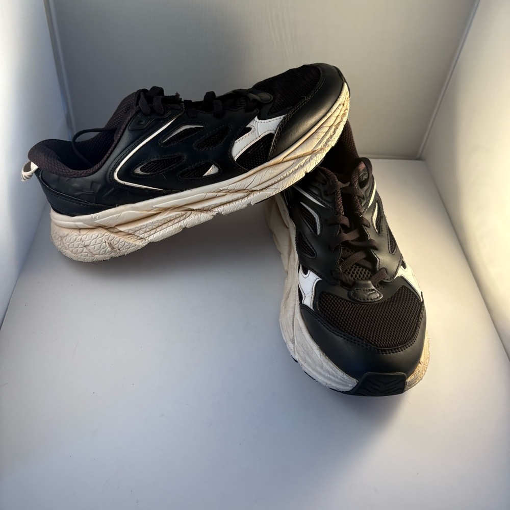 Hoka One One U Clifton L Athletics Black White Shoe 1160050-ONL M 7.5 W 8.5‎